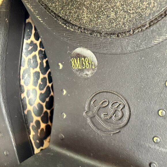 Lucky Brand Women's Rainboot Bootie Ankle Boot Shoes Leopard Print Size 8 M - Picture 9 of 10